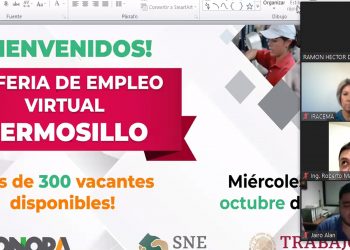 Se ofertaron más de 300 vacantes durante la Sexta Feria del Empleo Virtual Hermosillo