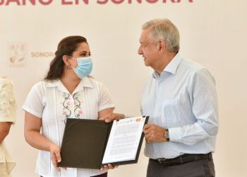 Agradece Celida López a AMLO inversión para mejoramiento de vialidades en Hermosillo