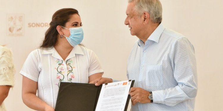 Agradece Celida López a AMLO inversión para mejoramiento de vialidades en Hermosillo