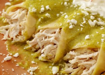 Enchiladas suizas bajas en calorías