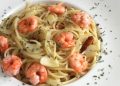 Espaguetis con gambas