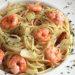 Espaguetis con gambas