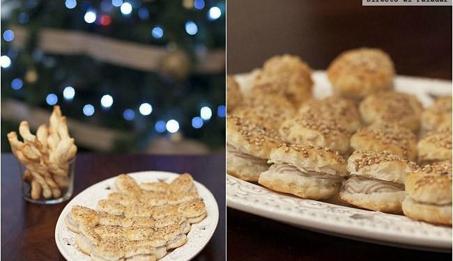 Hojaldritos rellenos de dip de sardinas