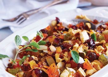 Relleno de frutos secos para el pavo