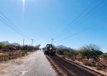 70% de avance obra de conservación del libramiento de Guaymas