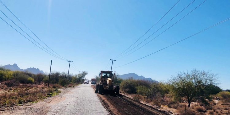 70% de avance obra de conservación del libramiento de Guaymas