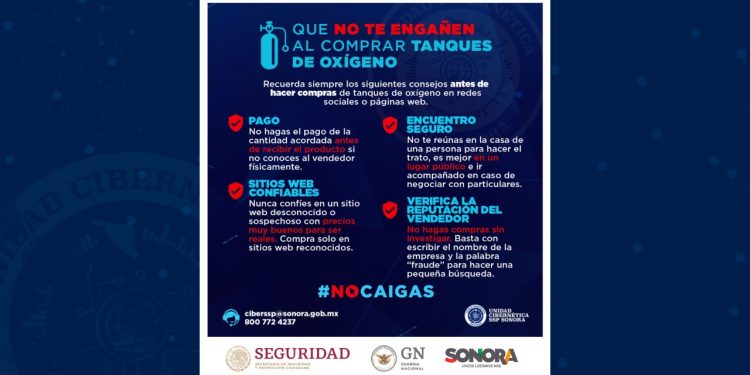 Mantengase prevenido y evite ser victima de estafas en línea por venta o renta de tanques de oxígeno