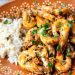 Camarones con ajo, limón y perejil