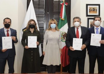 Toma protesta Gobernadora a nuevos titulares en 4 dependencias