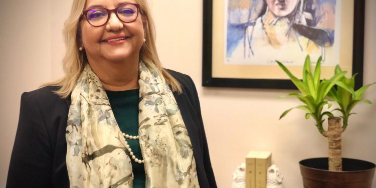 Un mensaje de agradeciemiento y compromiso compartió María Rita Plancarte, rectora electa del Alma Mater