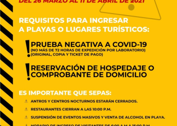 Medidas restrictivas para destinos turísticos en Semana Santa y Semana de Pascua