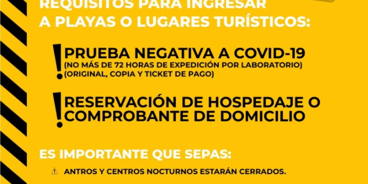 Medidas restrictivas para destinos turísticos en Semana Santa y Semana de Pascua