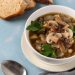 Deliciosa sopa de champiñones alta en proteína