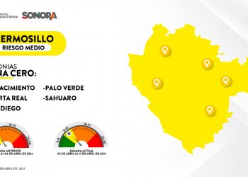 Con tendencia a la alza Hermosillo y otros cuatro municipios en el Mapa Sonora Anticipa