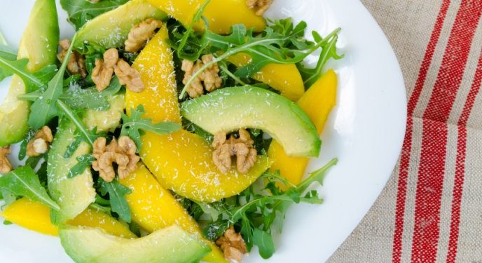 Ensalada de mango y aguacate