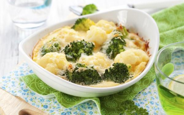 Gratinado de Brócoli y Coliflor