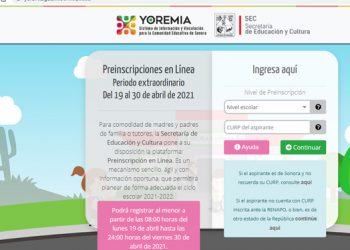 Este viernes concluye periodo extraordinario de Preinscripción en Línea