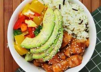 Salmón Teriyaki Con Arroz Salvaje