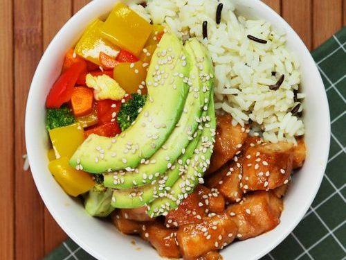 Salmón Teriyaki Con Arroz Salvaje