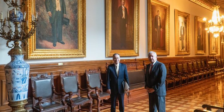 Alfonso Durazo gobernador electo de Sonora, se reúne con el presidente López Obrador