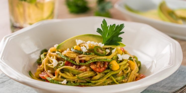 Espagueti de Calabacita a la Mexicana