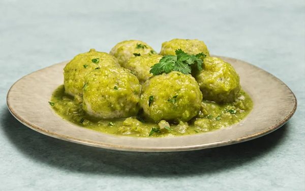 Albóndigas de Pollo en Salsa Verde