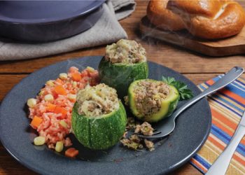 Calabacitas Rellenas de Carne Molida