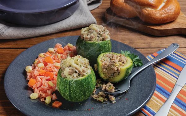 Calabacitas Rellenas de Carne Molida