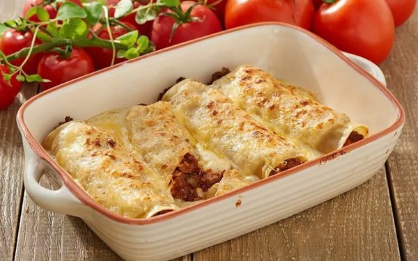 Canelones de Boloñesa