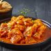Chicharrón en salsa roja