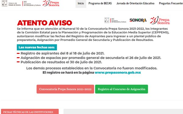 Este próximo domingo concluye el registro en Prepa Sonora para aspirantes de nuevo ingreso