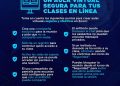 Comparten algunas recomendaciones para celebrar clases en línea seguras