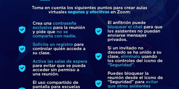 Comparten algunas recomendaciones para celebrar clases en línea seguras