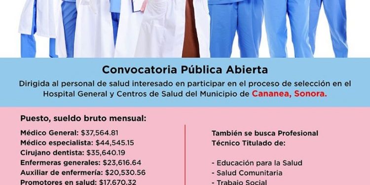 Reiteran llamado a personas interesadas en trabajar en Centros de Salud de la dependencia