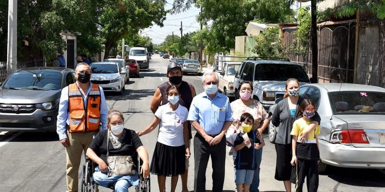 Entrega ayuntamiento obra de pavimentación al Norte de Hermosillo