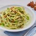 Espagueti en salsa de albahaca con nuez