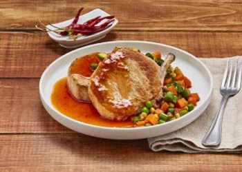 Chuletas en salsa agridulce