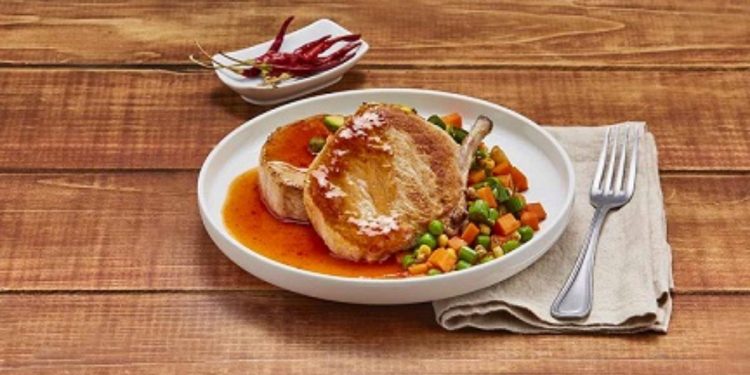 Chuletas en salsa agridulce