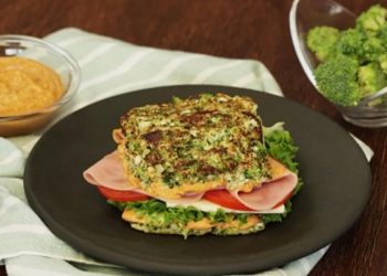 Sándwich de brócoli y coliflor