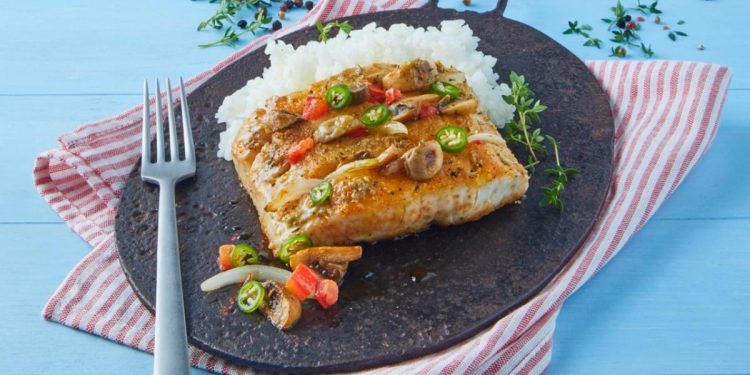 Filete de pescado a la mexicana