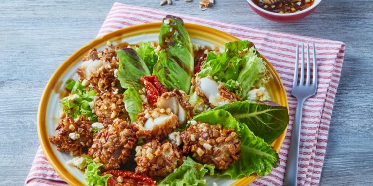 Ensalada con Vinagreta de Miel y Ajo