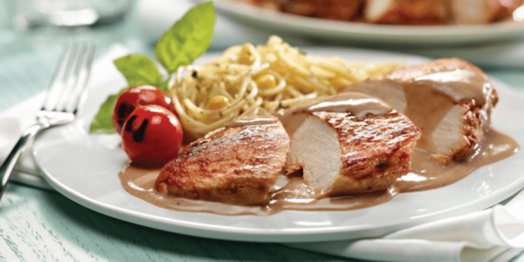 Pechuga california en salsa de tamarindo