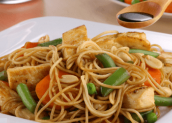 Salteado de vegetales al estilo oriental