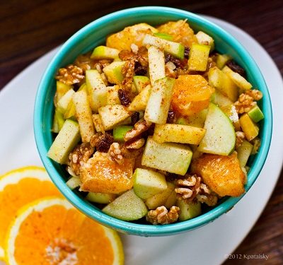 Ensalada frutal de Manzana, Cítricos y Canela