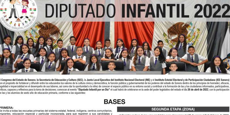 Lanzan en Congreso convocatoria del Diputado Infantil