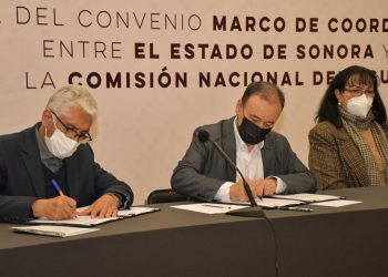 Firman convenio de colaboración Gobierno de Sonora y Conagua