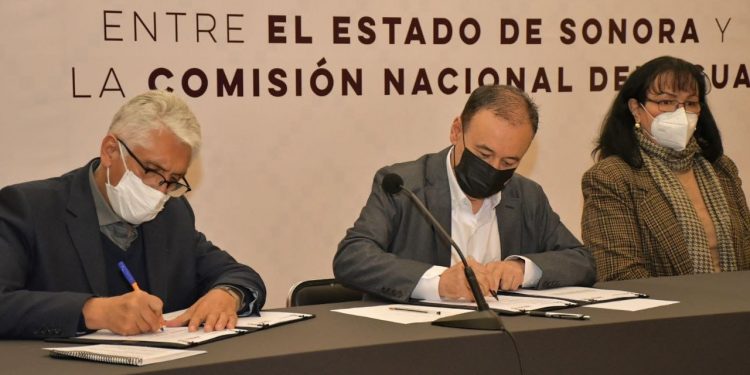 Firman convenio de colaboración Gobierno de Sonora y Conagua