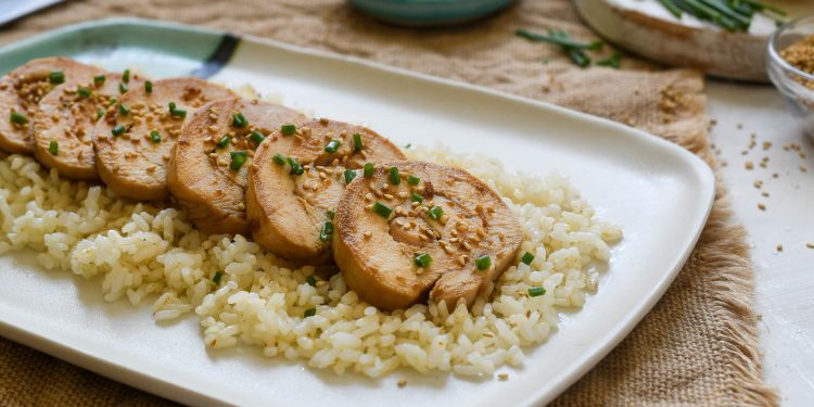 Pechuga de pollo con soya, miel y limón
