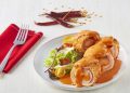 Pechuga cordon bleu con salsa de 3 chiles
