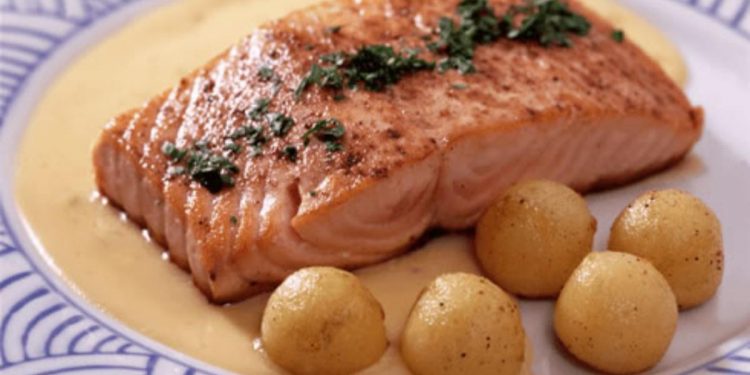 Salmón a la mandarina